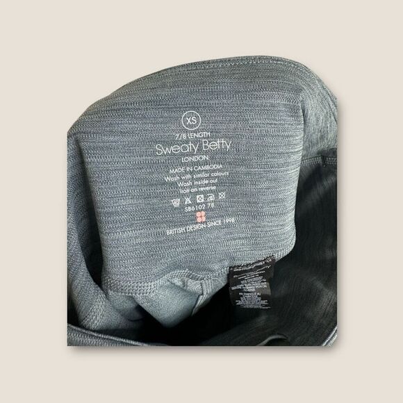 Sweaty Betty Contour Foil Leggings 7/8 Length Size XS NWOT - Picture 7 of 8